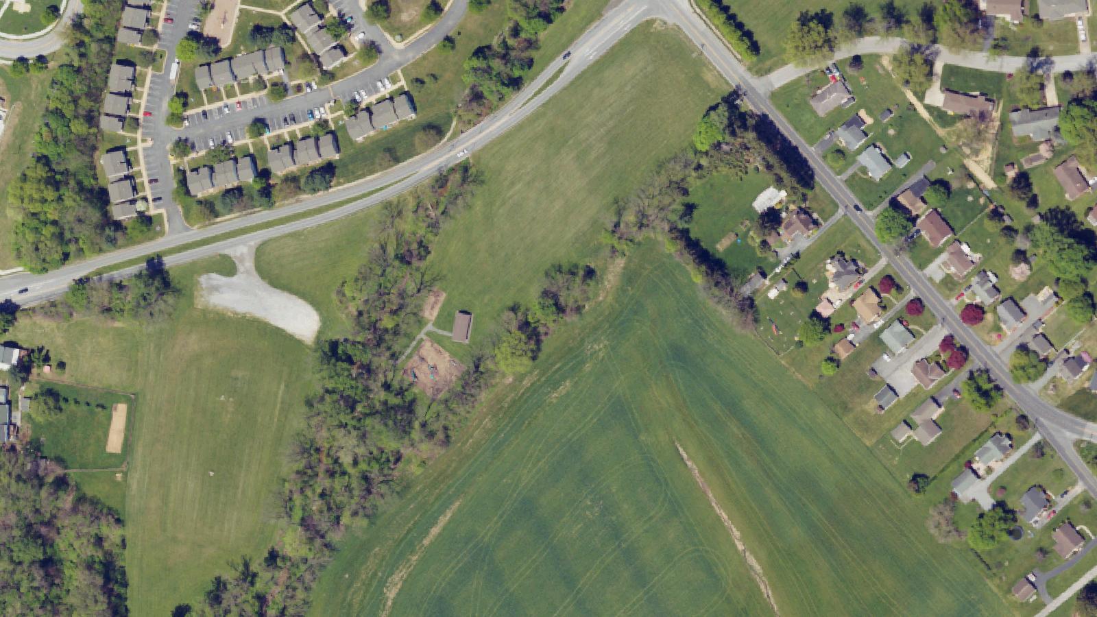 Aerial survey view of Camp Security