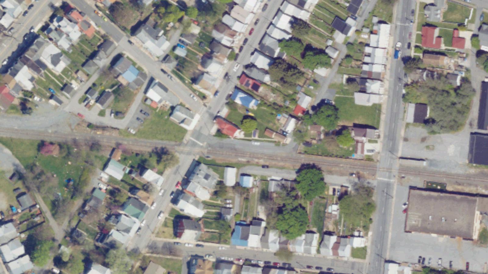 Aerial survey view of Carlisle Indian School Cemetery