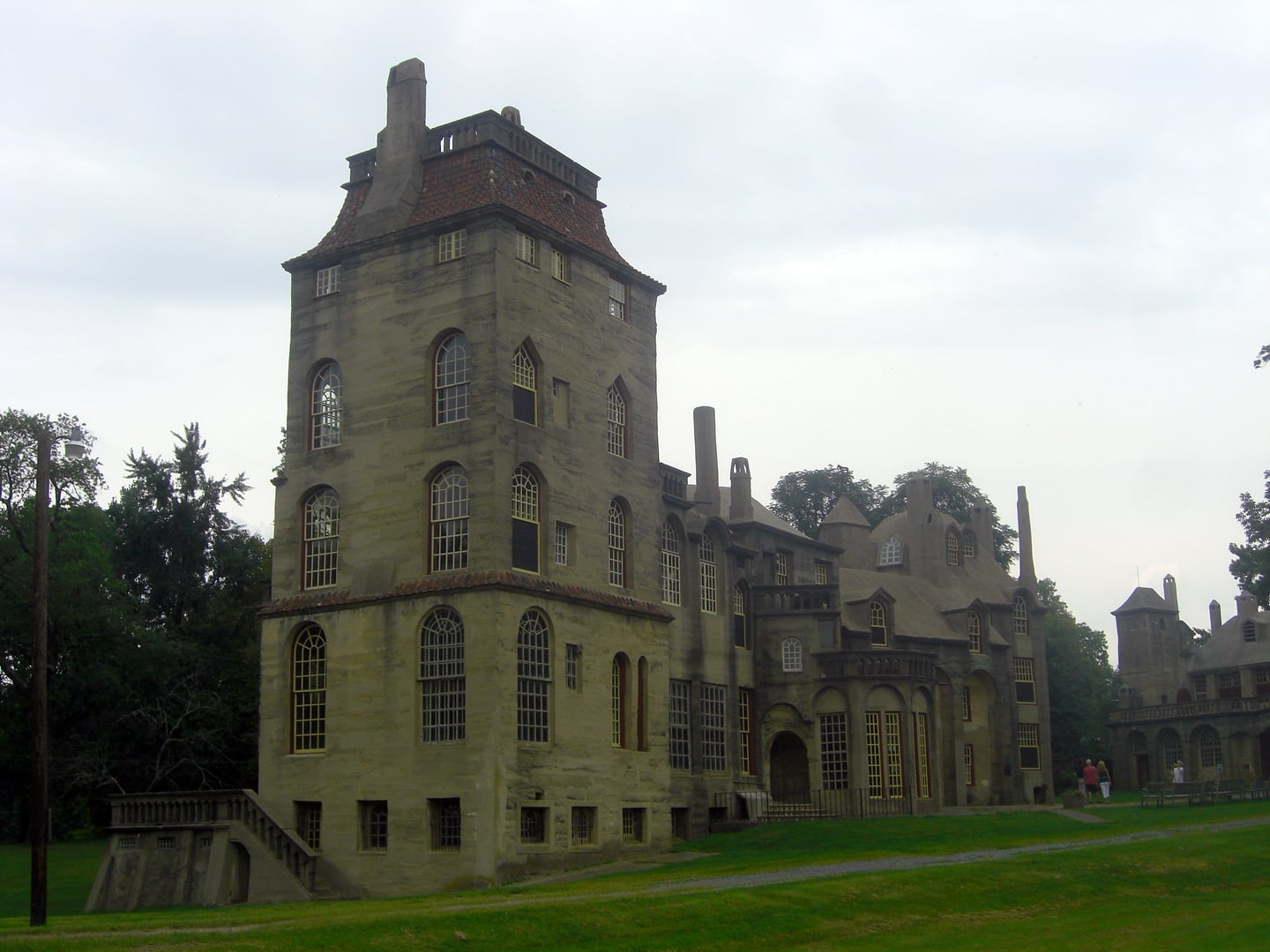 Henry Mercer's concrete-castle Fonthill in Doylestown, Pennsylvania