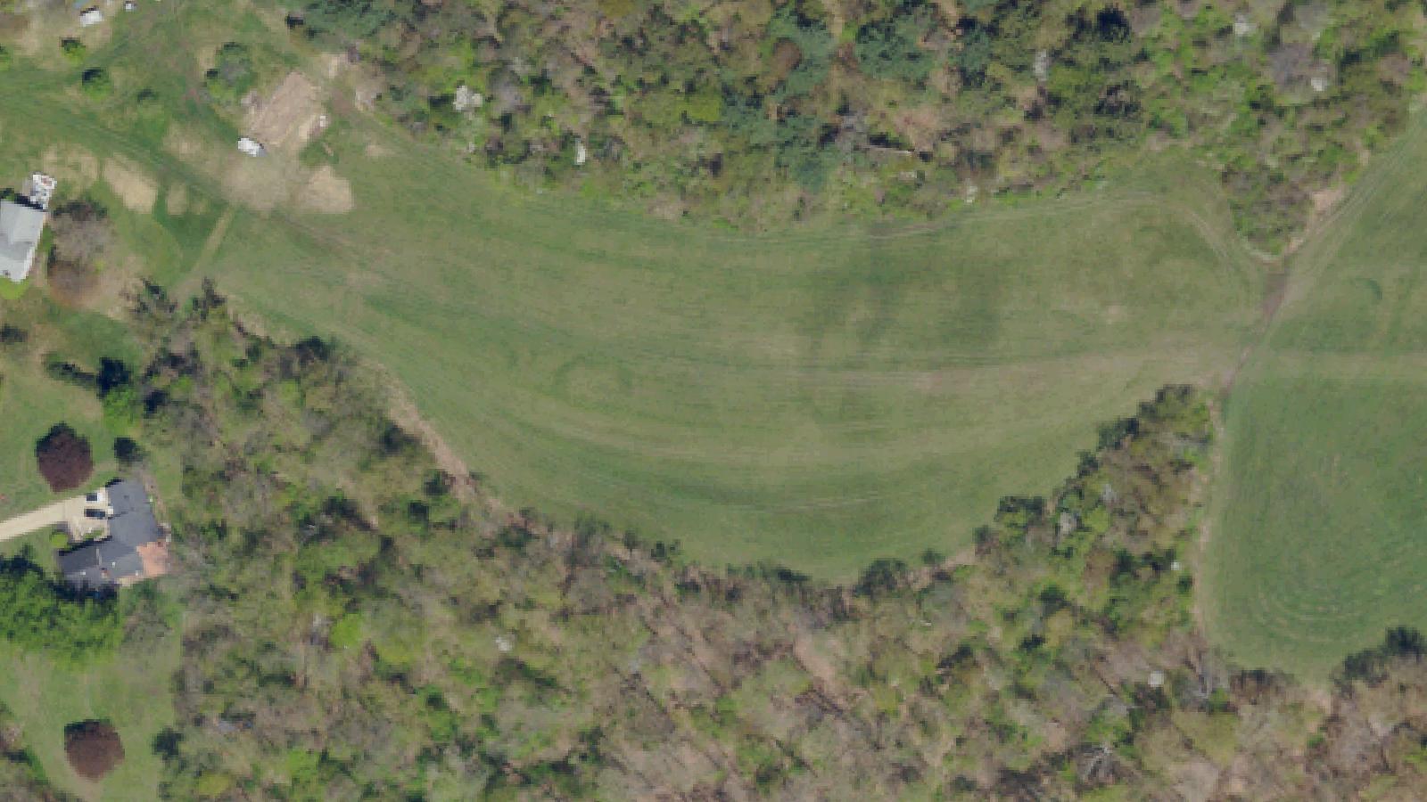 Aerial survey view of Hankey Church Cemetery