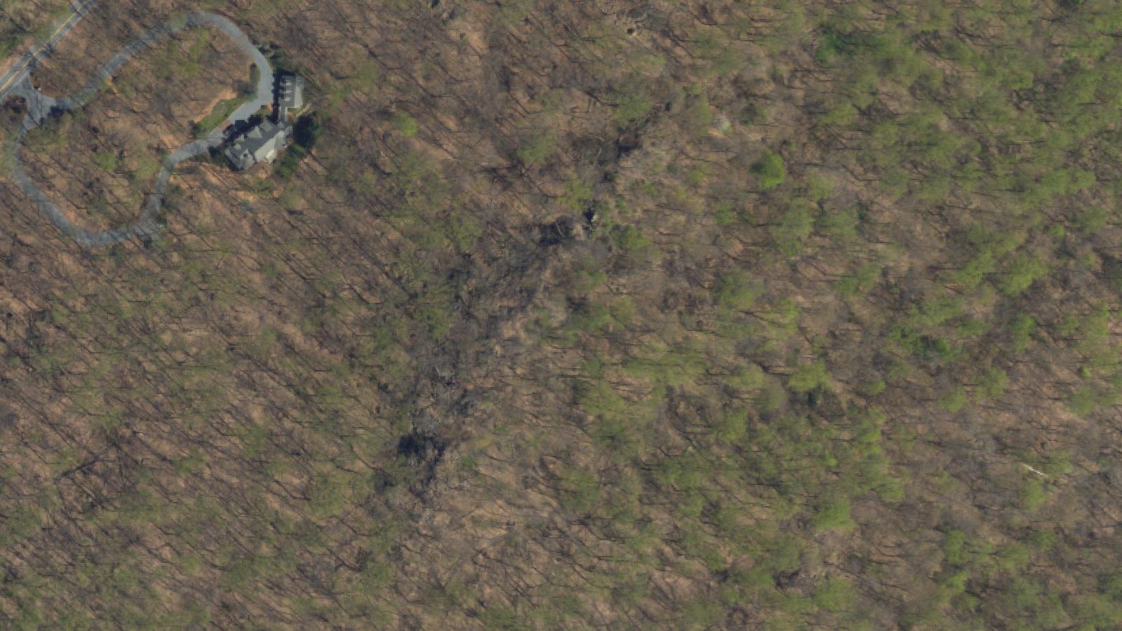 Aerial survey view of Hexenkopf Rock