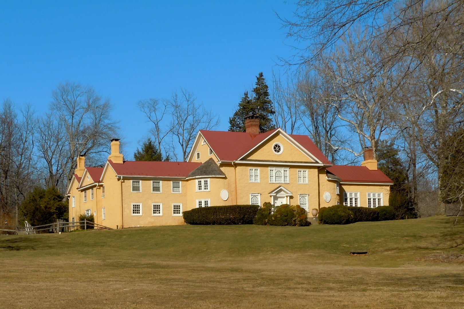 Hibernia Mansion at Hibernia County Park in Chester County, Pennsylvania, a 19th-century ironmaster's estate
