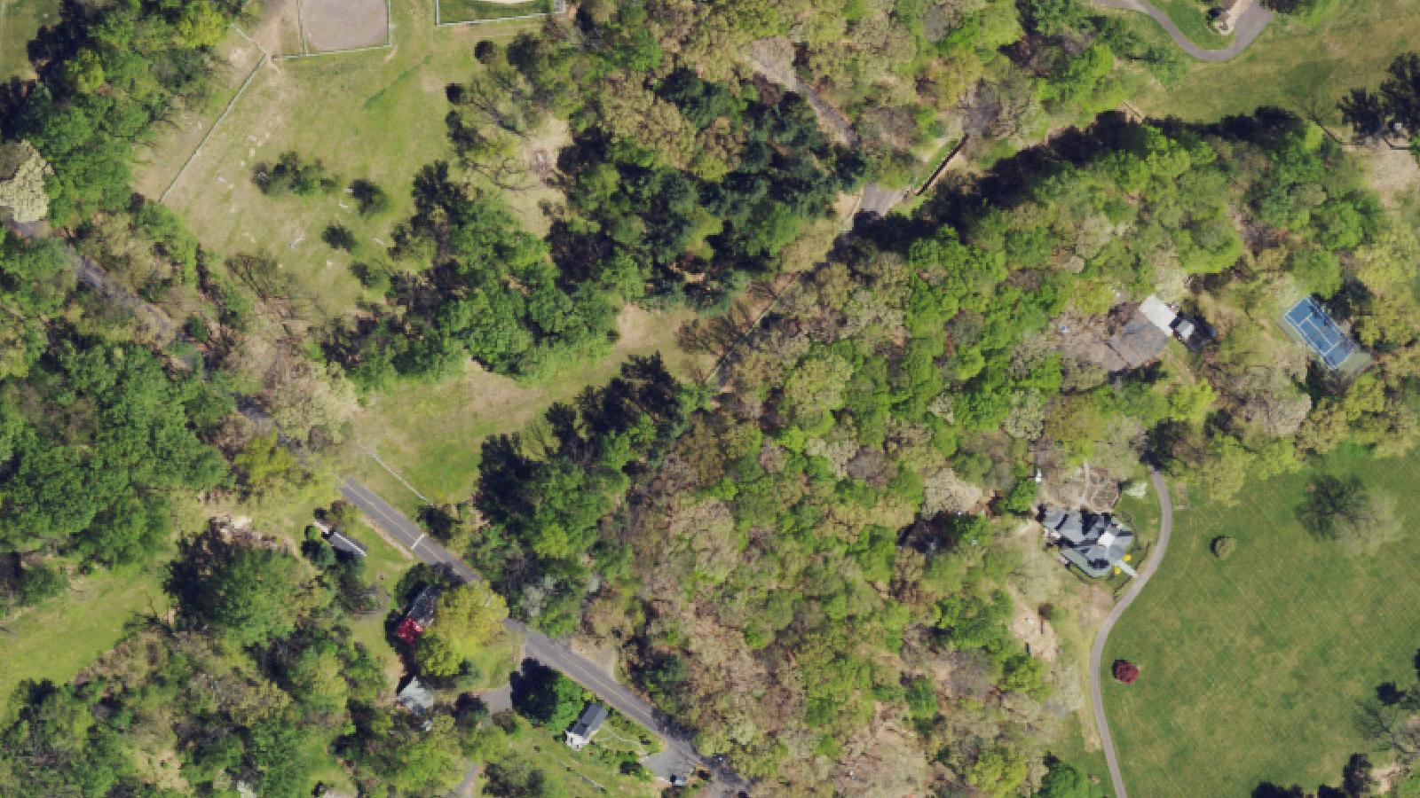 Aerial survey view of Holicong Road