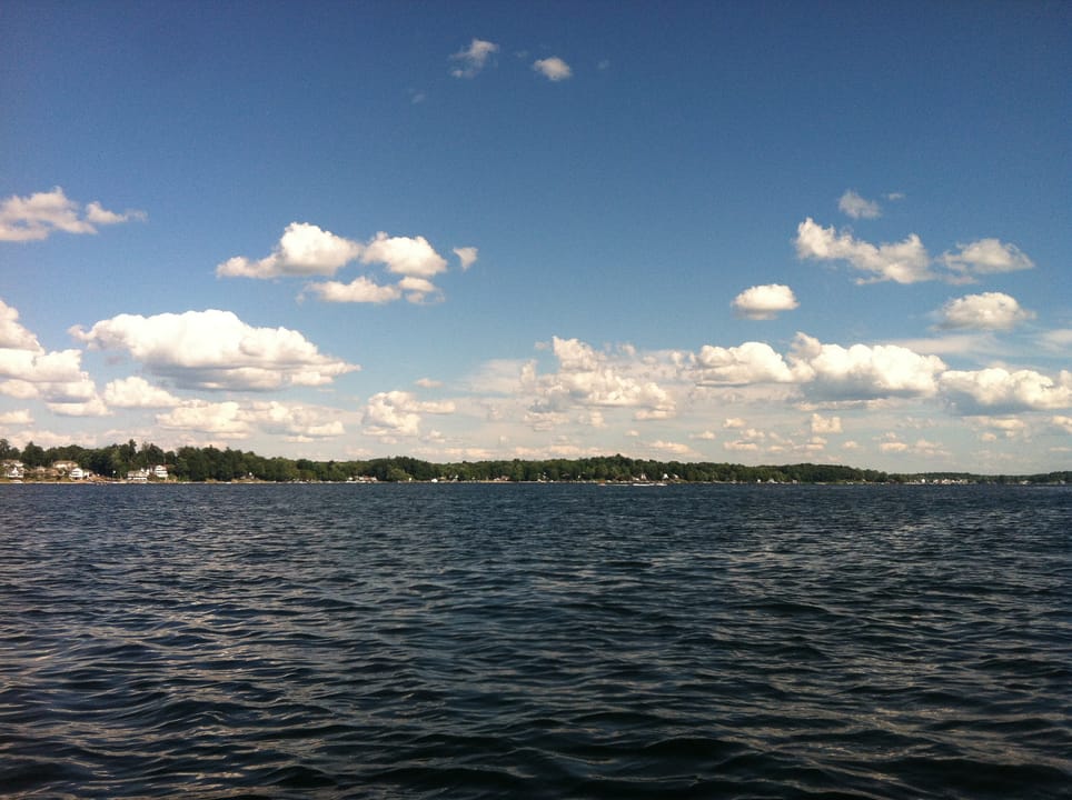Conneaut Lake as viewed from the northwest shore.