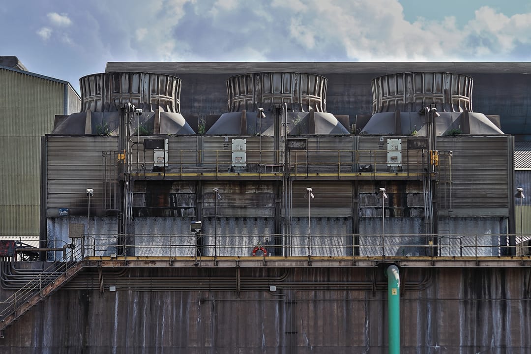 Temperature Exchanges at Edgar Thompson Plant of US Steel located in Braddock, Pennsylvania. Part of the larger Mon Valley Works which has been producing steel in the valley for over 100 years.