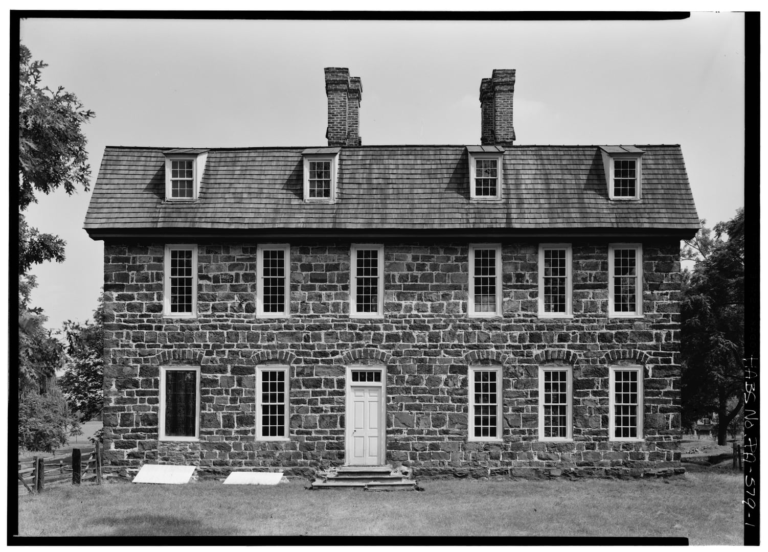 Keith House northwest front at Graeme Park, the 1722 governor's residence in Horsham, Pennsylvania