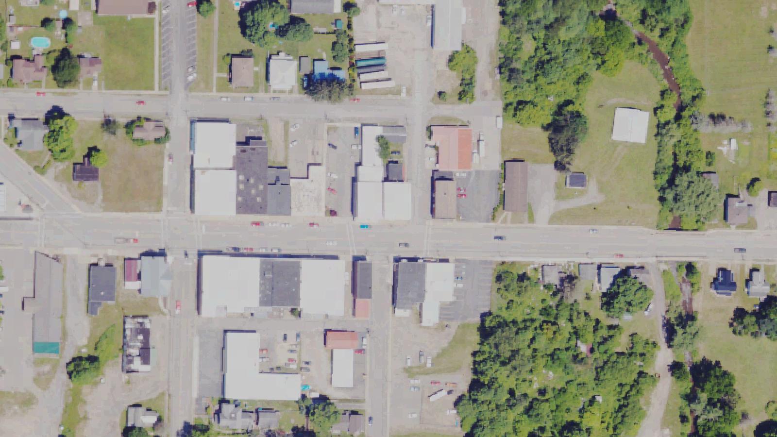 Aerial survey view of The Knickerbocker Hotel