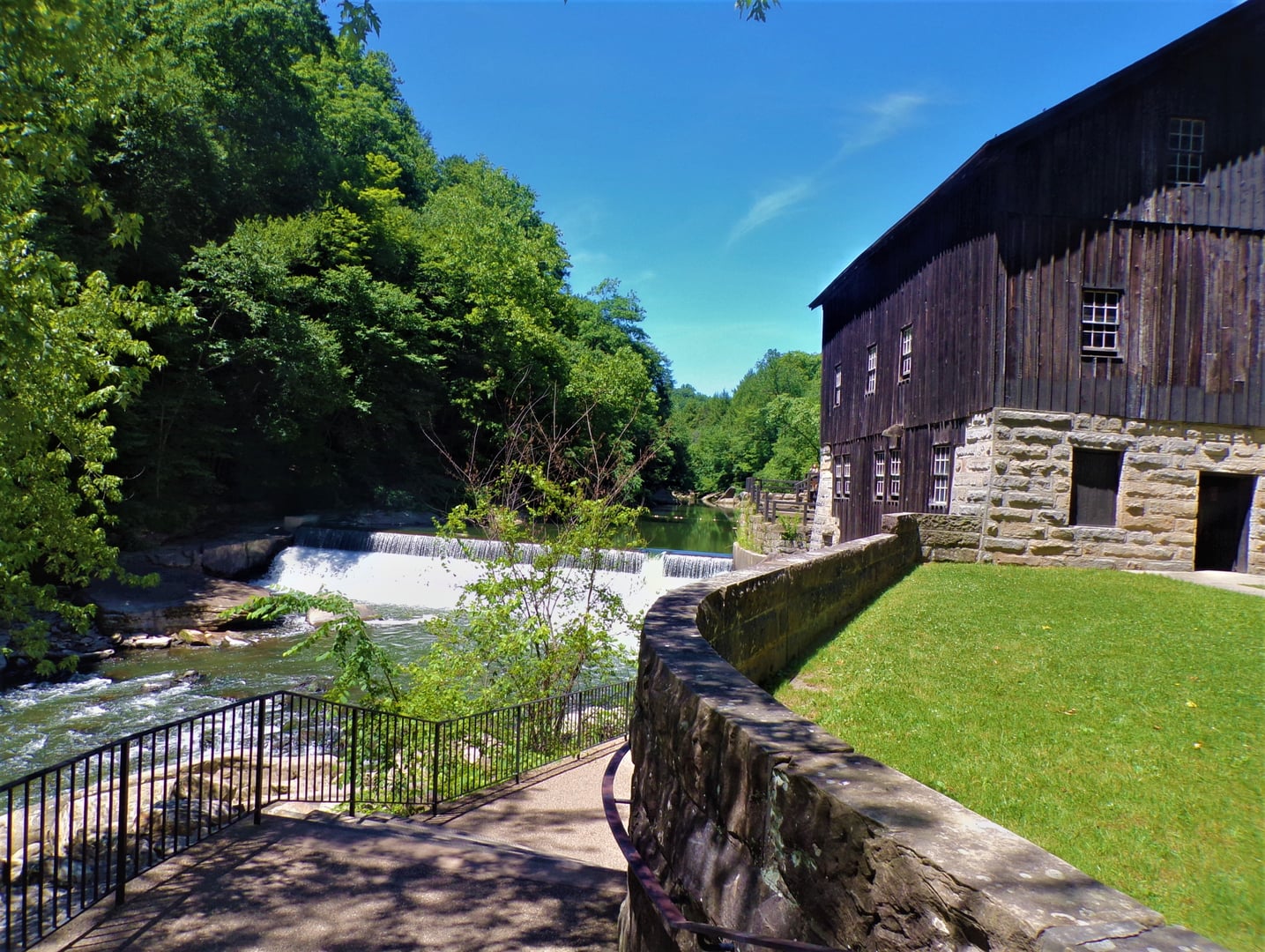 The 1868 grist mill at McConnells Mill State Park in Lawrence County, Pennsylvania, overlooking Slippery Rock Creek gorge