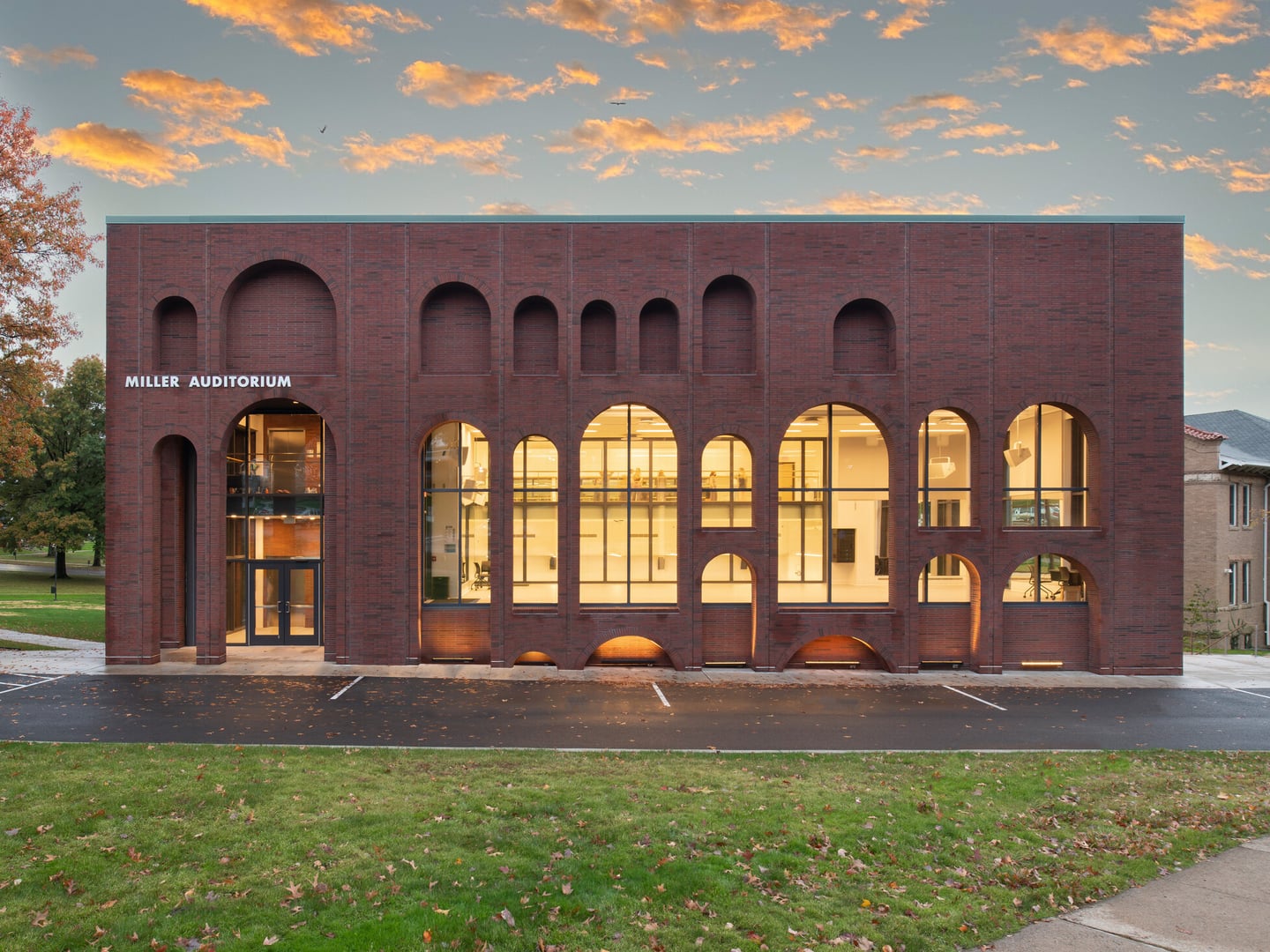 Miller Auditorium performing arts building at Slippery Rock University, Butler County Pennsylvania