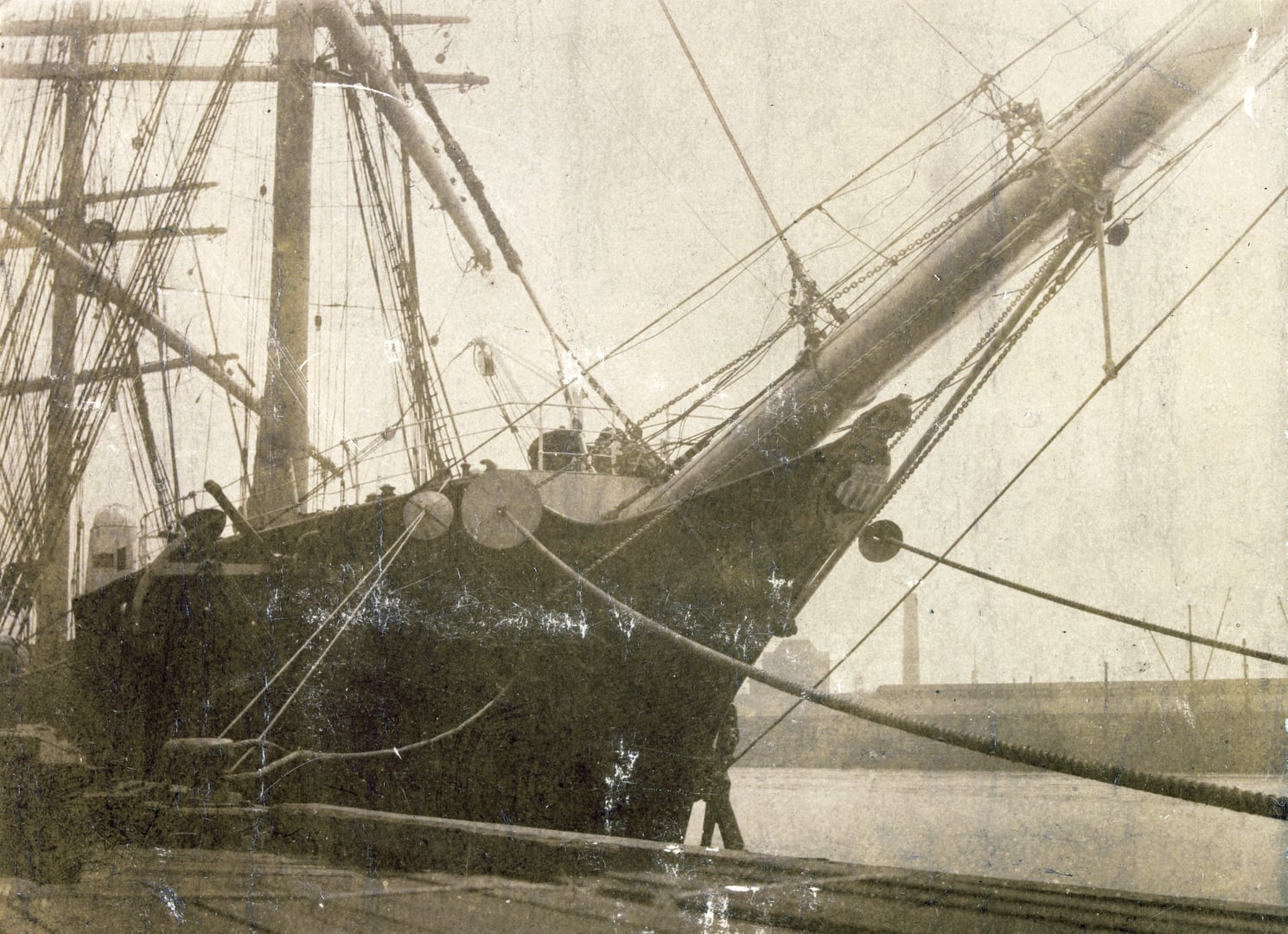 The Moshulu, a four-masted barque permanently berthed at Penn's Landing, Philadelphia, now operating as a restaurant