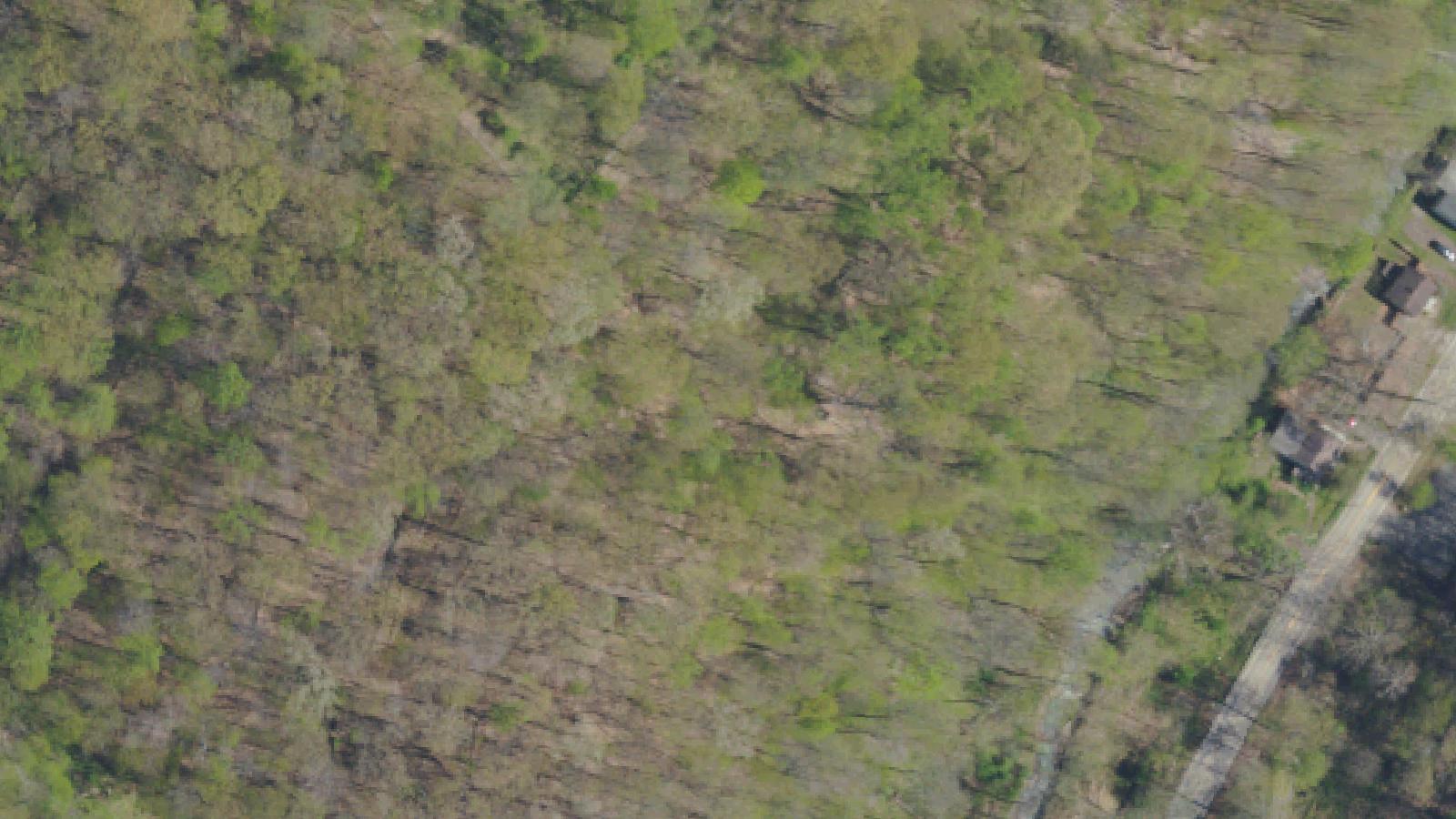 Aerial survey view of Restland Memorial Park