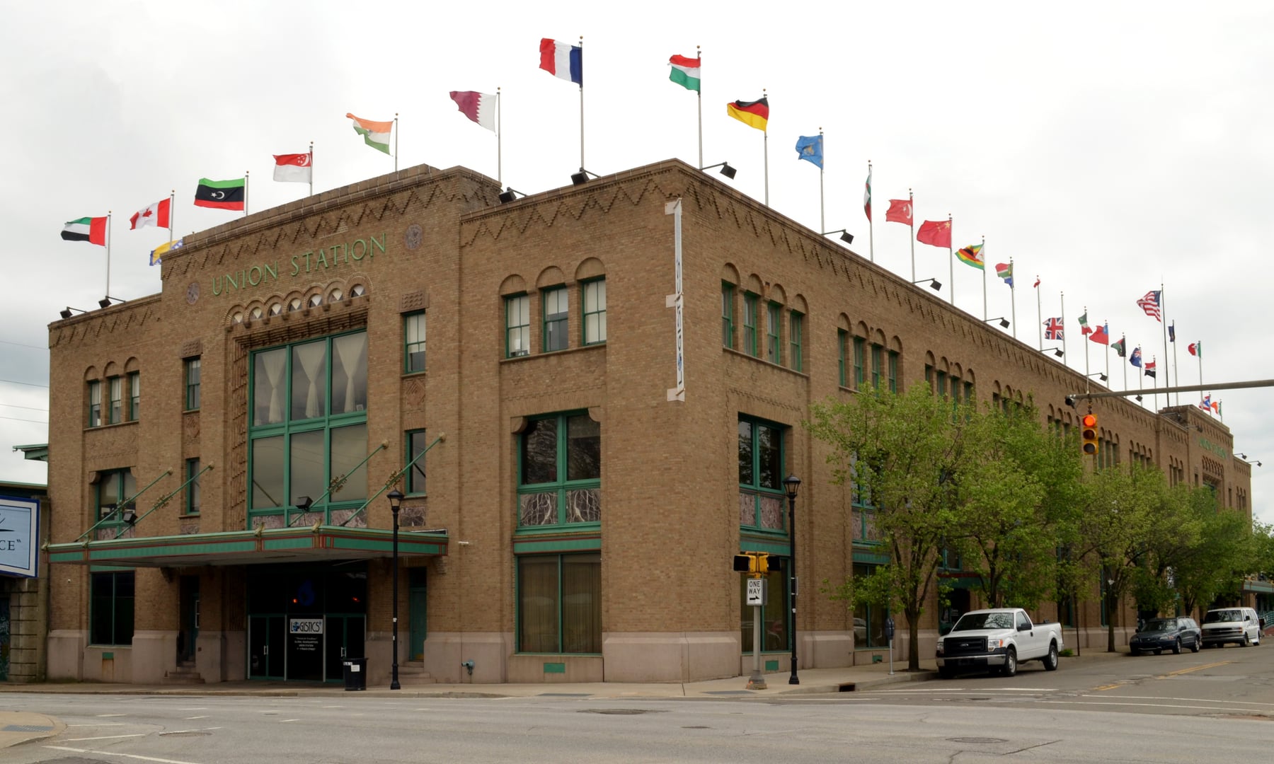 Exterior of Union Station in Erie, Pennsylvania, home of The Brewerie