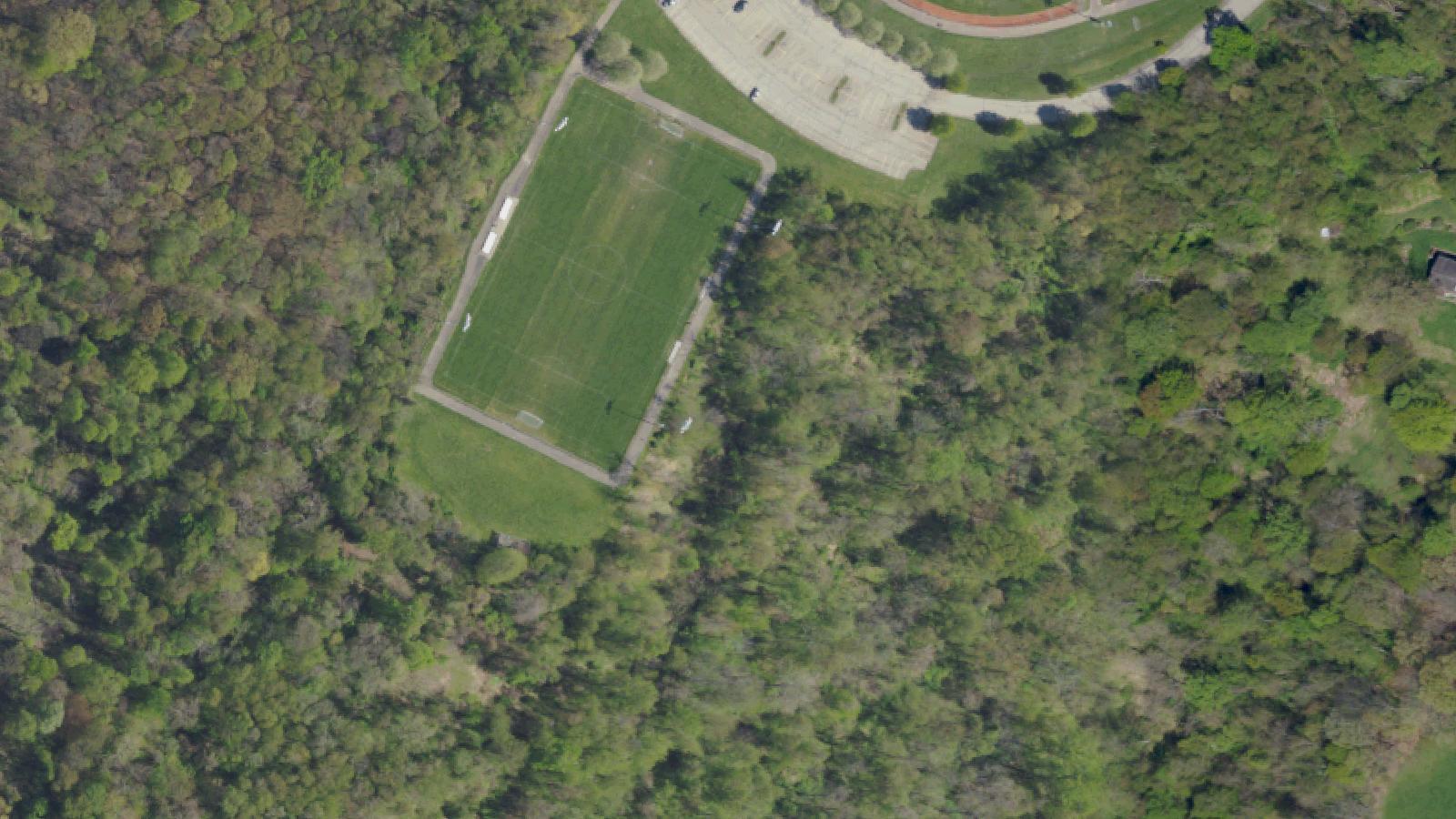Aerial survey view of The Trails (Pitcairn Borough)