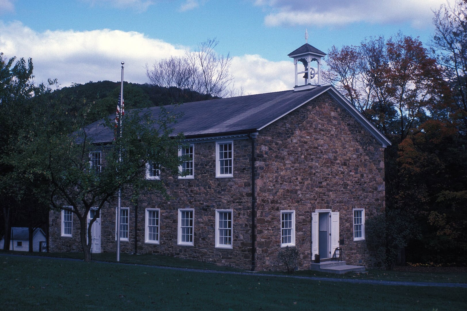 The 1816 stone Tuscarora Academy building in Academia, Juniata County, Pennsylvania, now operated as the Tuscarora Academy Museum
