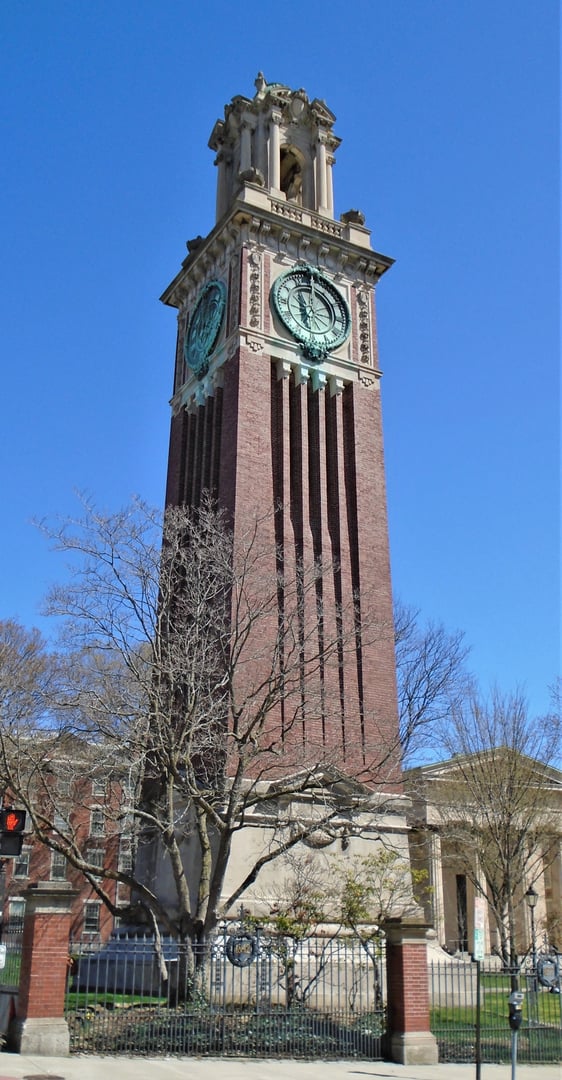 Carrie Tower — 95-foot Italian Renaissance memorial clock tower on Brown University's Front Green, Providence, RI.