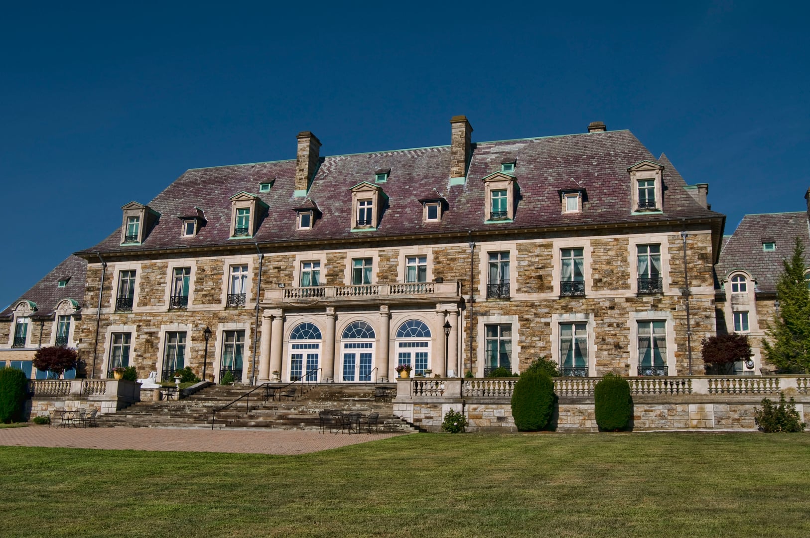 Aldrich Mansion in Warwick Rhode Island, 1896 seventy-room estate on Narragansett Bay