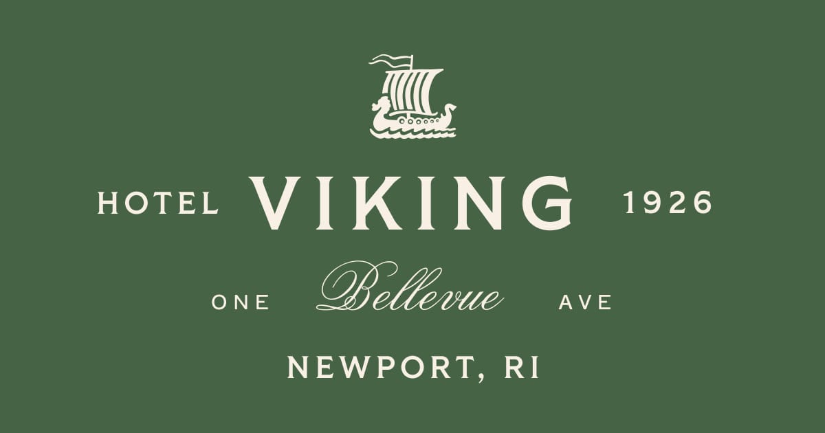 Hotel Viking in Newport Rhode Island, historic Georgian Revival brick hotel exterior