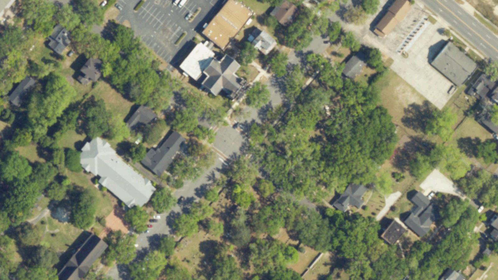 Aerial survey view of Beth Elohim Cemetery