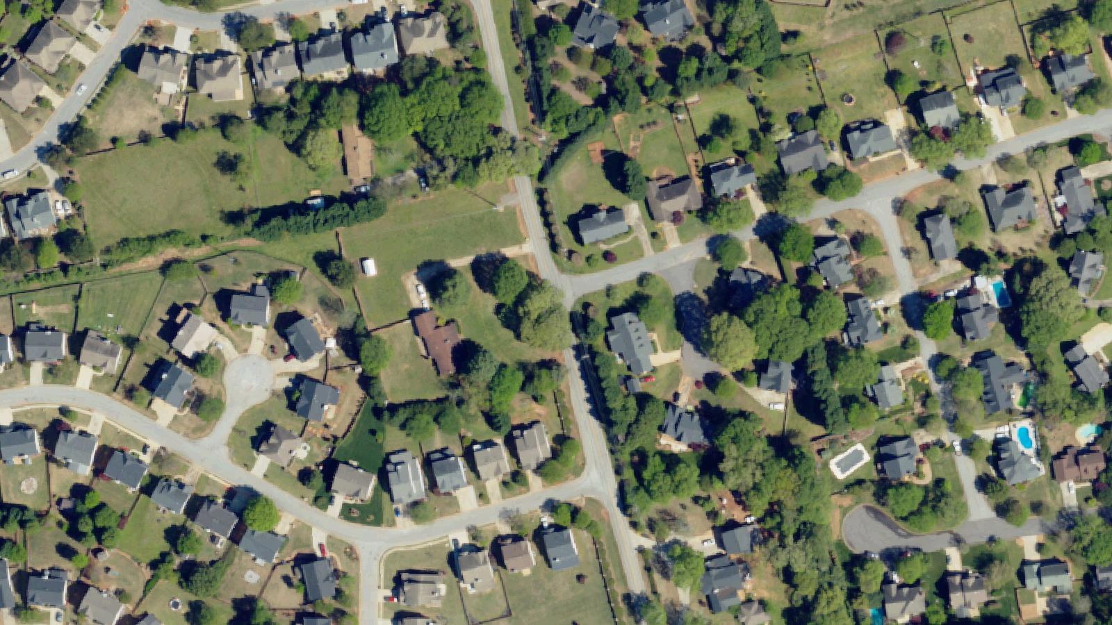 Aerial survey view of Herdklotz Park (Greenville Tuberculosis Hospital Ruins)
