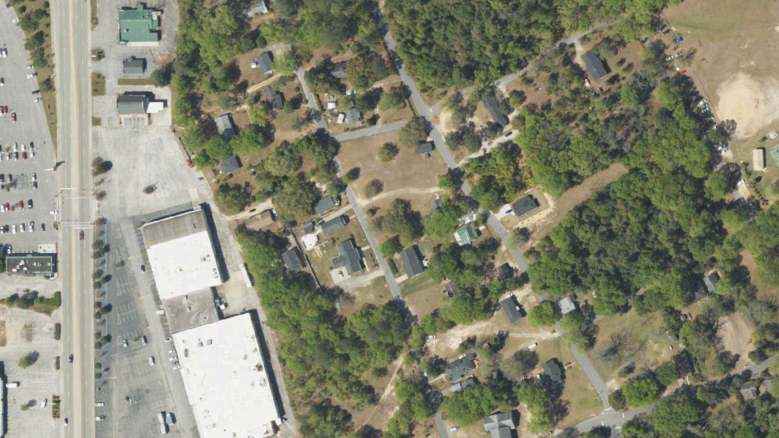 Aerial survey view of Hobkirk's Hill Battlefield (Second Battle of Camden)