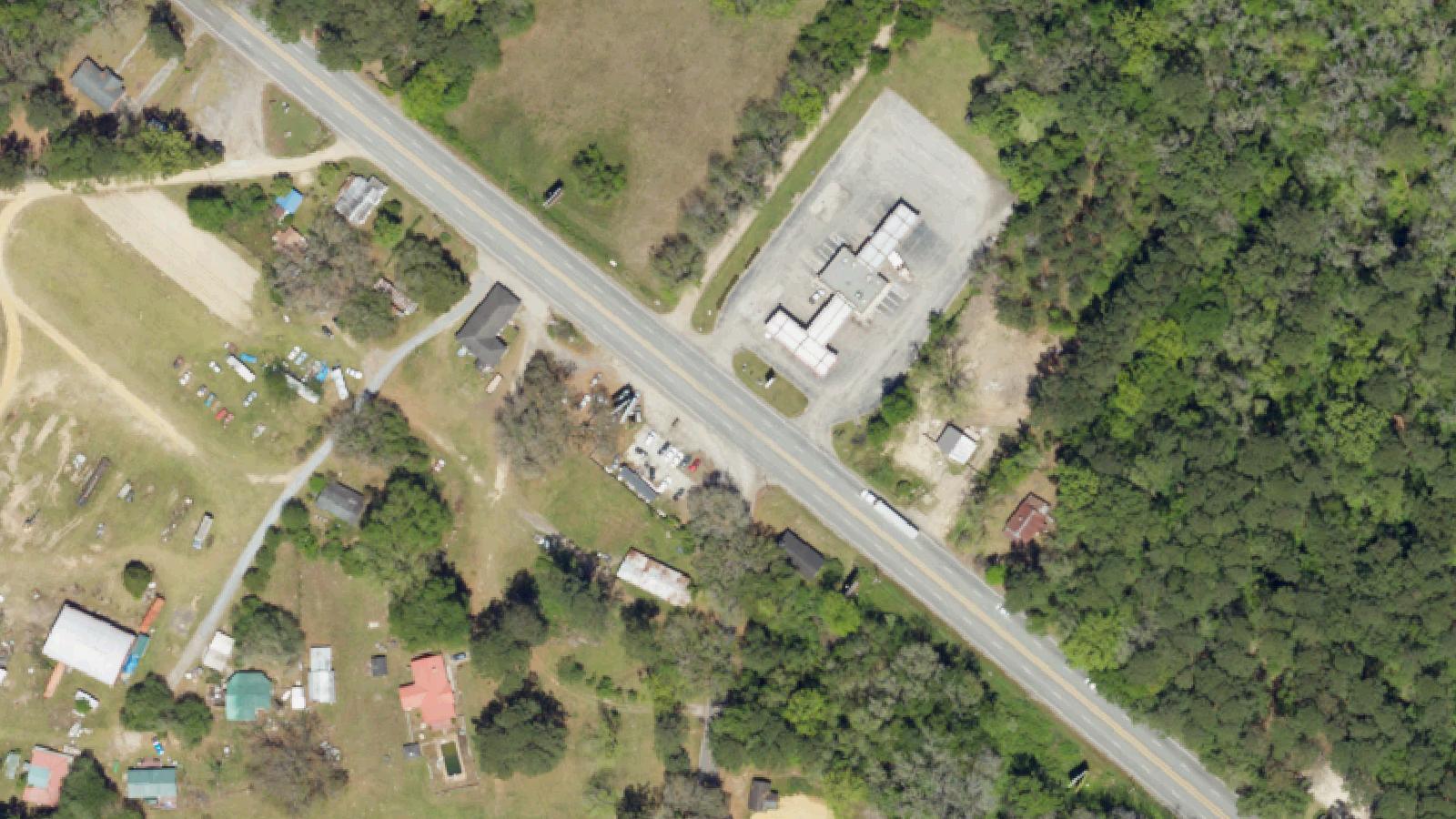 Aerial survey view of Jacksonboro Light (Parker's Ferry Road)
