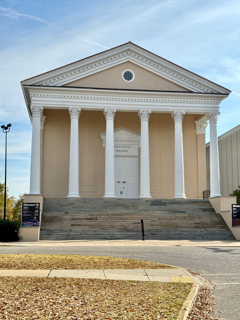 Longstreet Theatre, 1855 Greek Revival building at University of South Carolina in Columbia