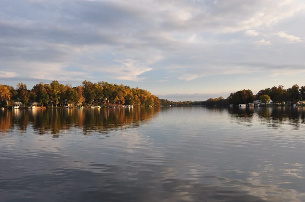 The view across Lake Lyman, SC