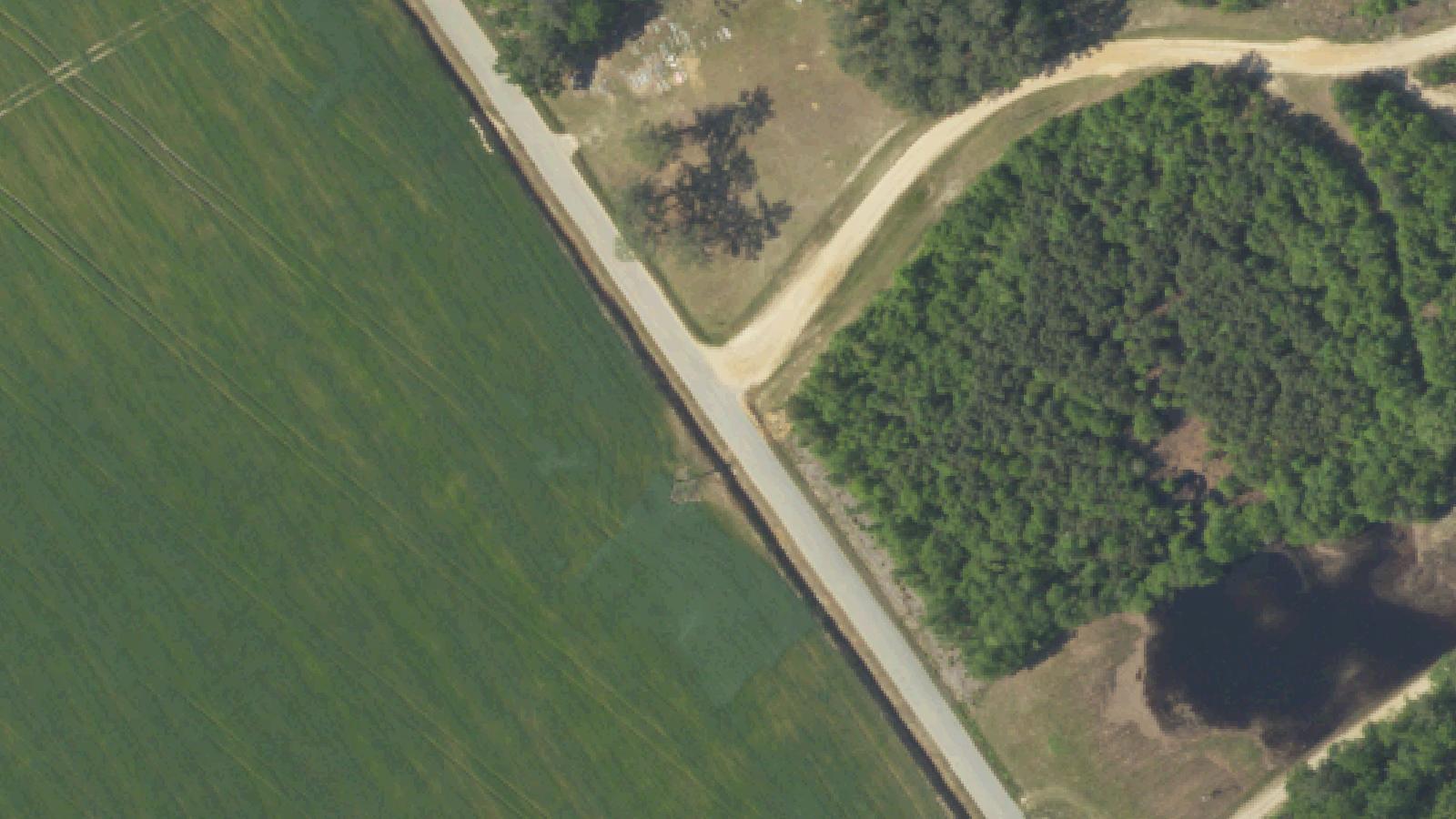 Aerial survey view of Martinville Church Road