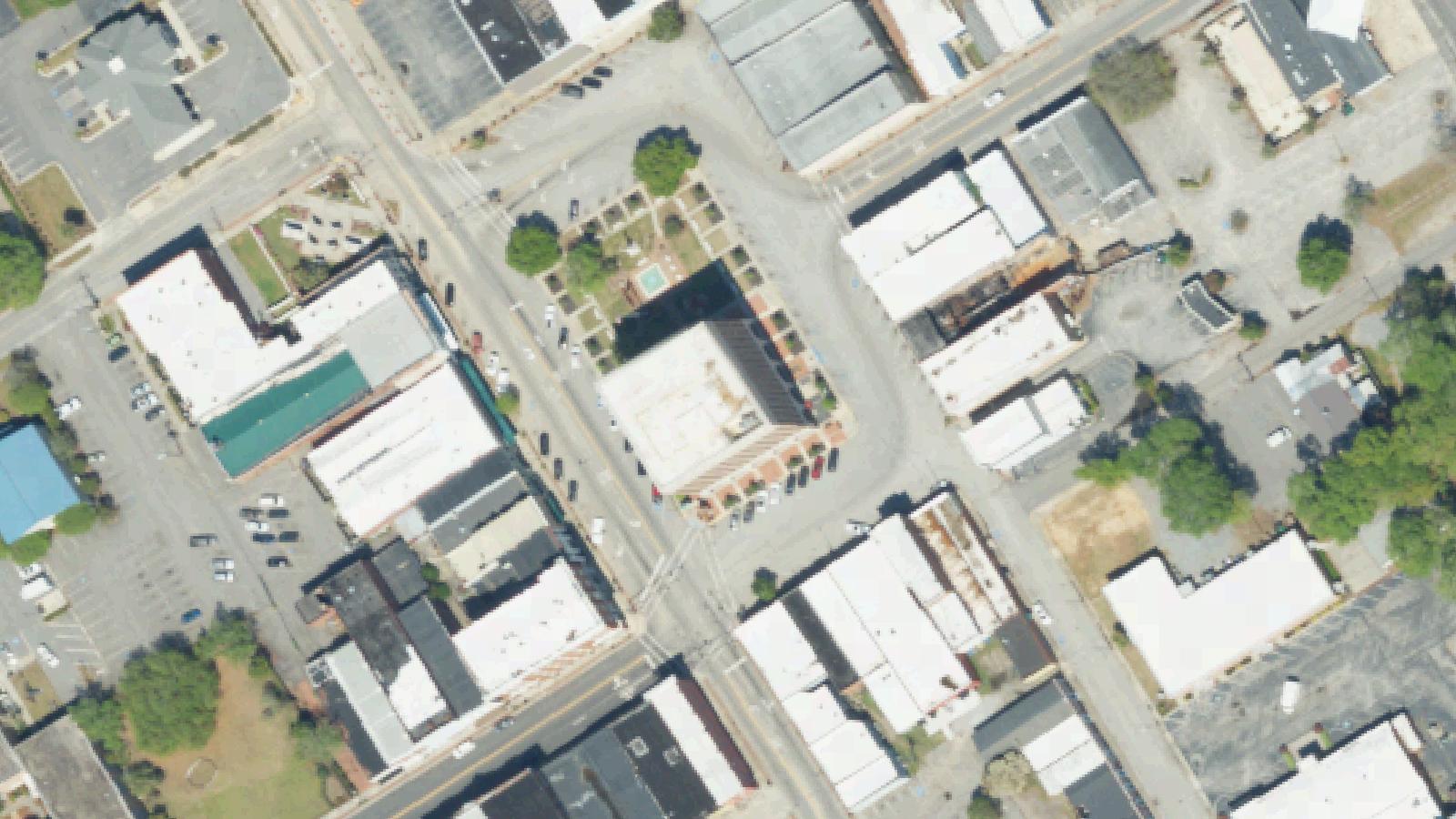 Aerial survey view of Montrose Cemetery — Lowther's Hill Cemetery