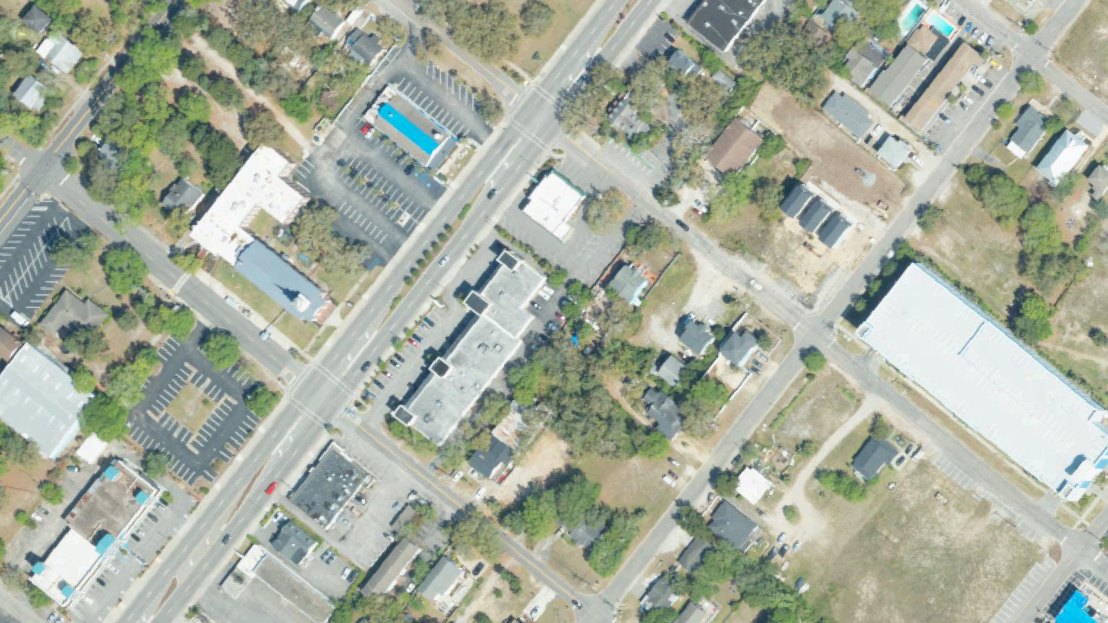 Aerial survey view of Myrtle Beach