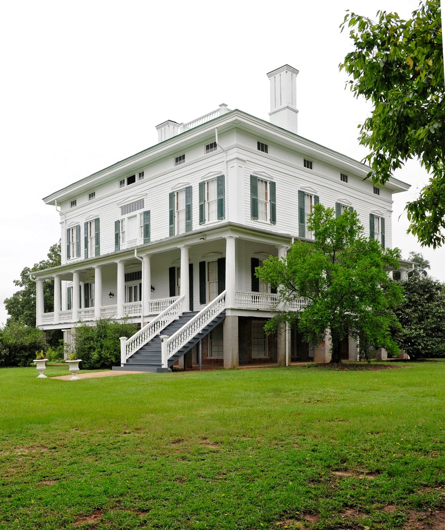 Redcliffe Plantation antebellum mansion exterior, Beech Island South Carolina
