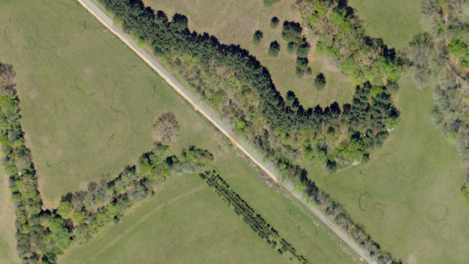 Aerial survey view of Rock House Road