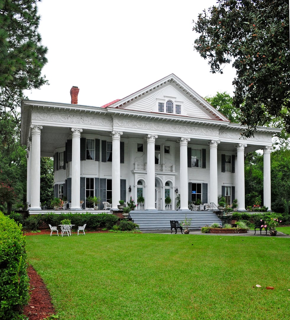 The 1902 Greek Revival Rosemary Hall mansion in North Augusta South Carolina