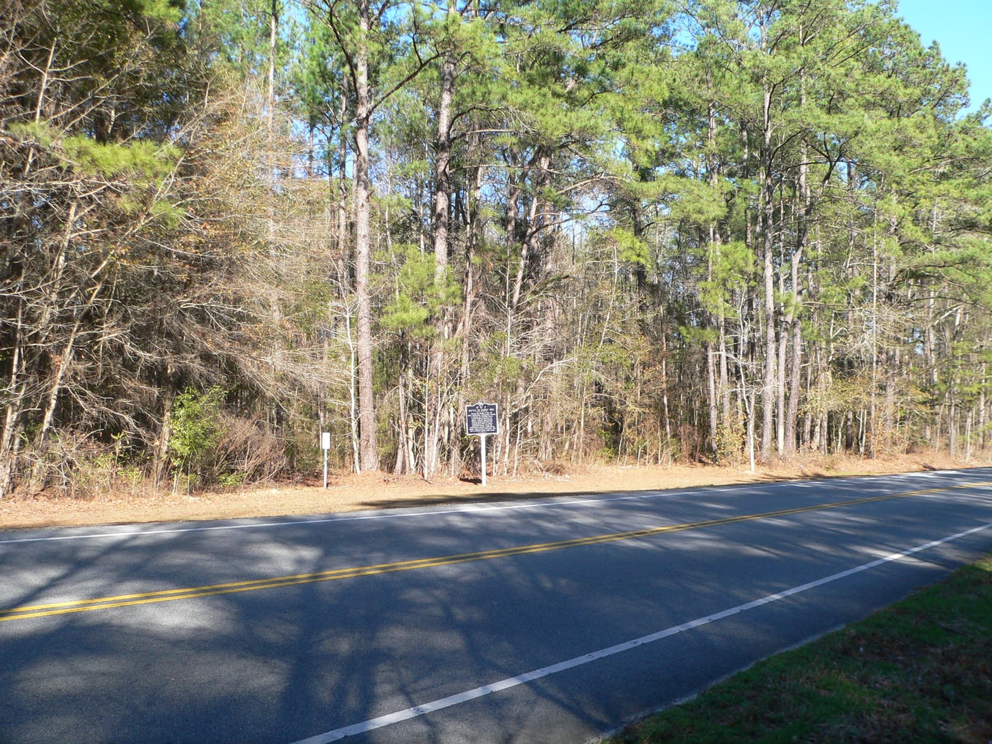 Honey Hill battlefield historical marker on South Carolina Highway 336 east of Ridgeland in Jasper County, commemorating the November 1864 Civil War engagement