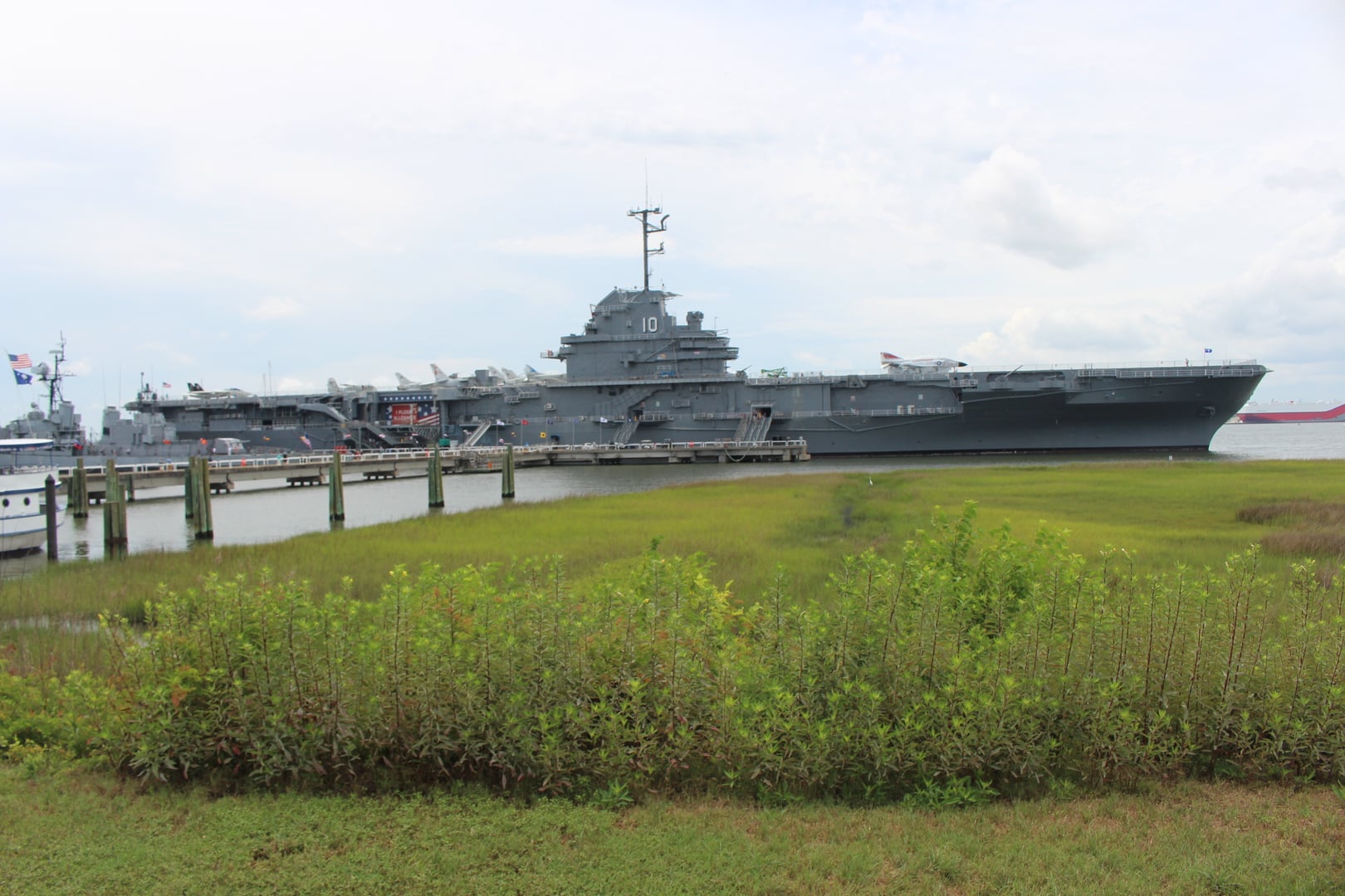 USS Yorktown (CV-10) Essex-class aircraft carrier preserved as a museum ship at Patriots Point, Mount Pleasant, South Carolina