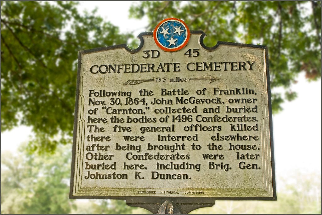 Photo of McGavock Confederate Cemetery at Carnton