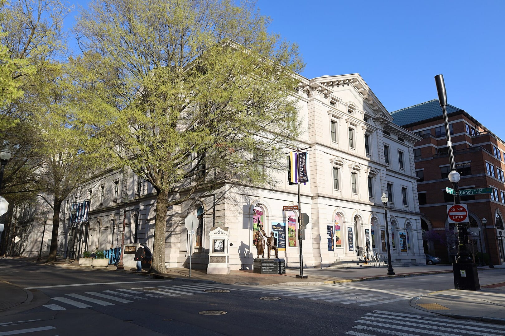 Exterior of the 1874 Old Customs House (East Tennessee History Center) at the corner of Gay Street and Clinch Avenue in Knoxville, Tennessee