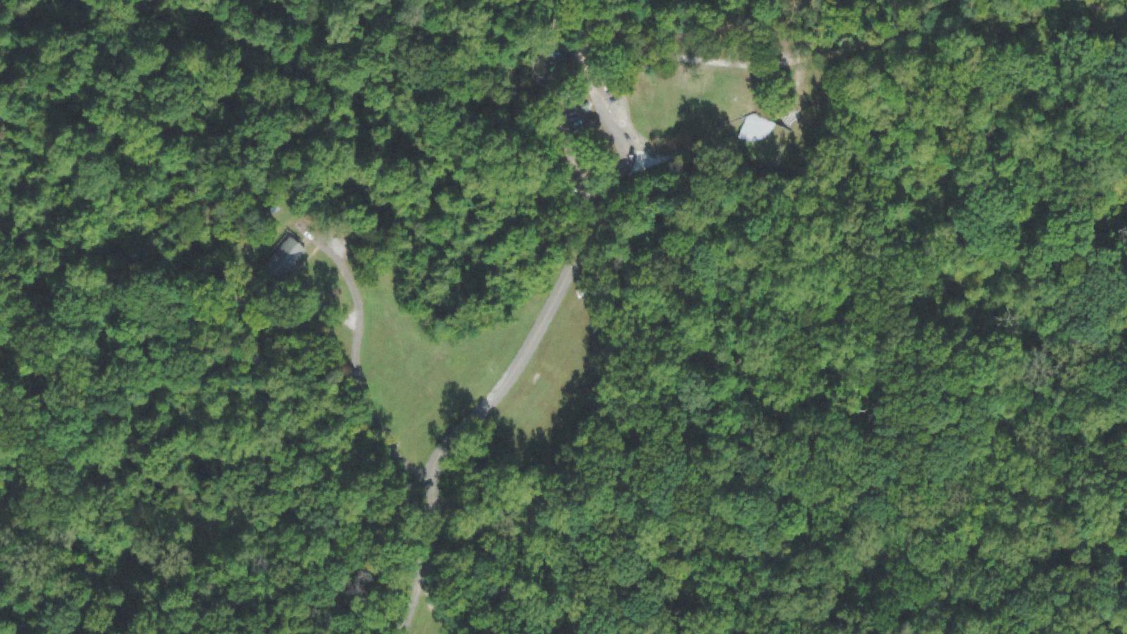 Aerial survey view of Fort Pillow State Historic Park