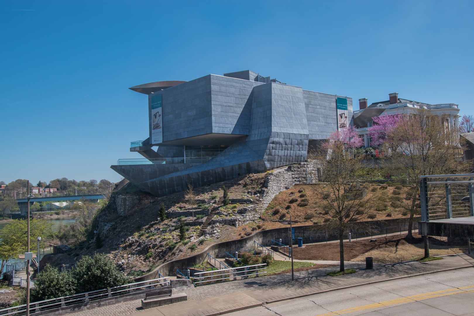 The Hunter Museum of American Art on its bluff overlooking the Tennessee River in Chattanooga