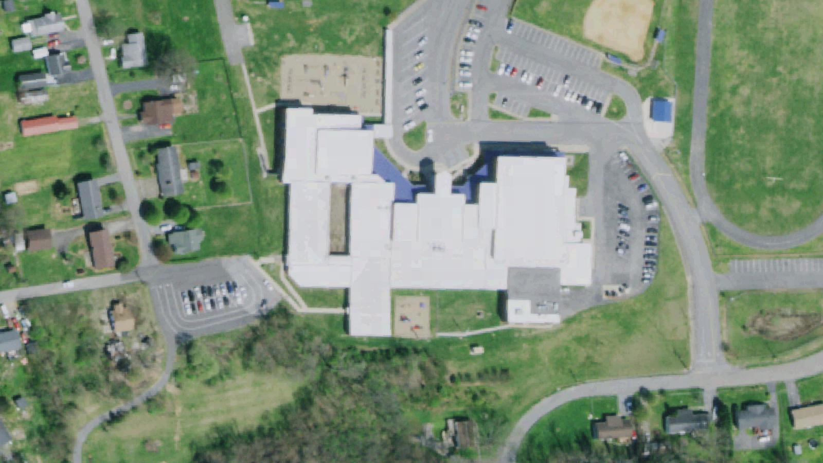 Aerial survey view of Ketron Middle School