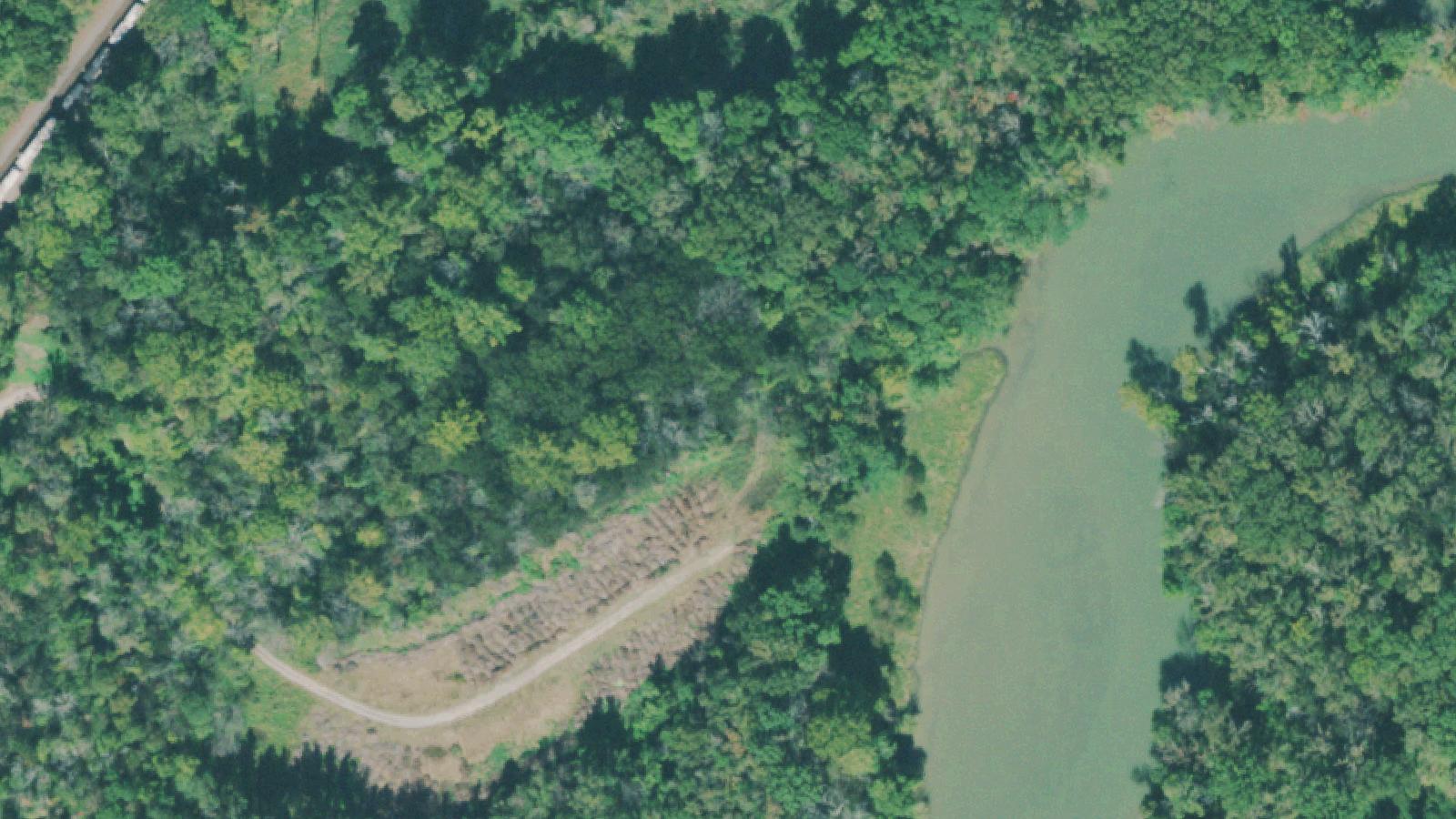 Aerial survey view of Lookout Mountain Natural Bridge — Southern Spiritualists Association Site