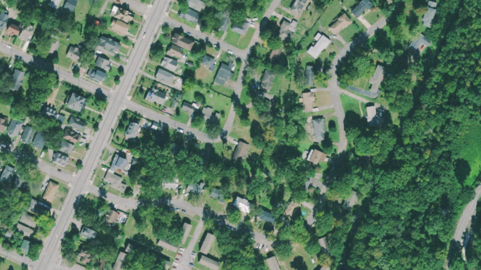 Aerial survey view of Chickamauga and Chattanooga NMP — Missionary Ridge Unit