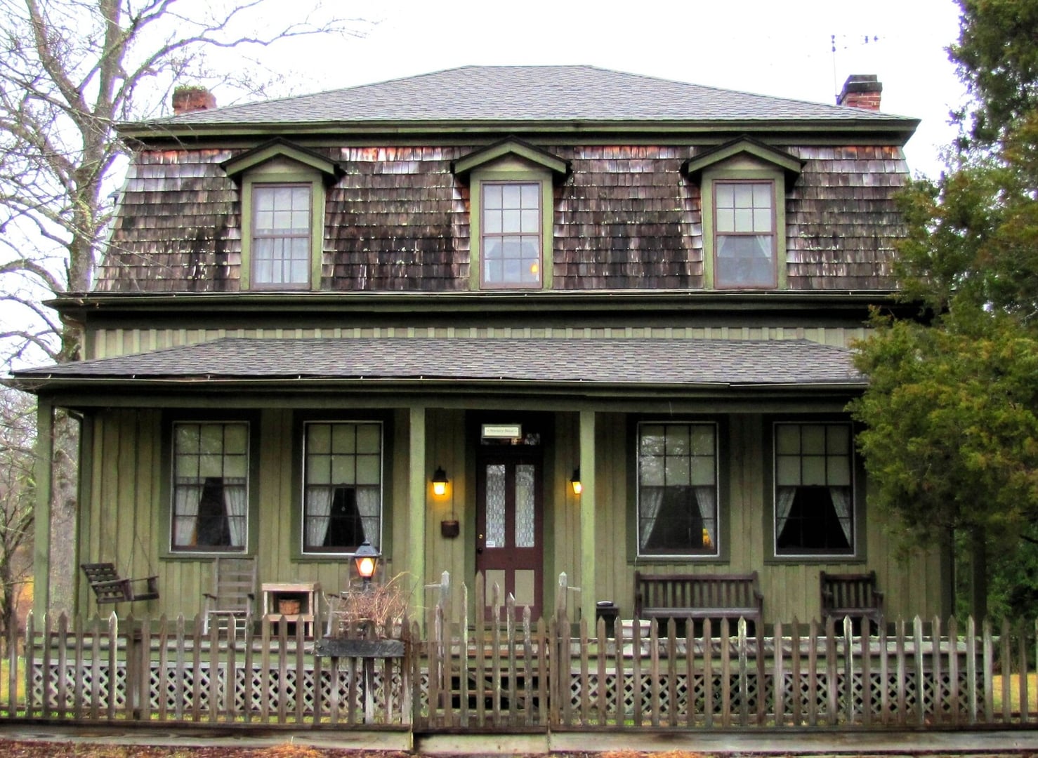 The 1880 Newbury House inn at Historic Rugby in Morgan County, Tennessee, a Victorian clapboard structure built by colonist Ross Brown in the British-American utopian community