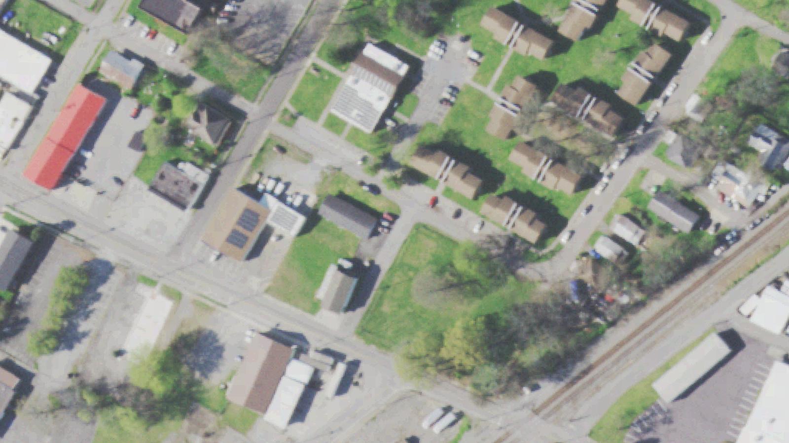 Aerial survey view of Nina Craigmiles Mausoleum