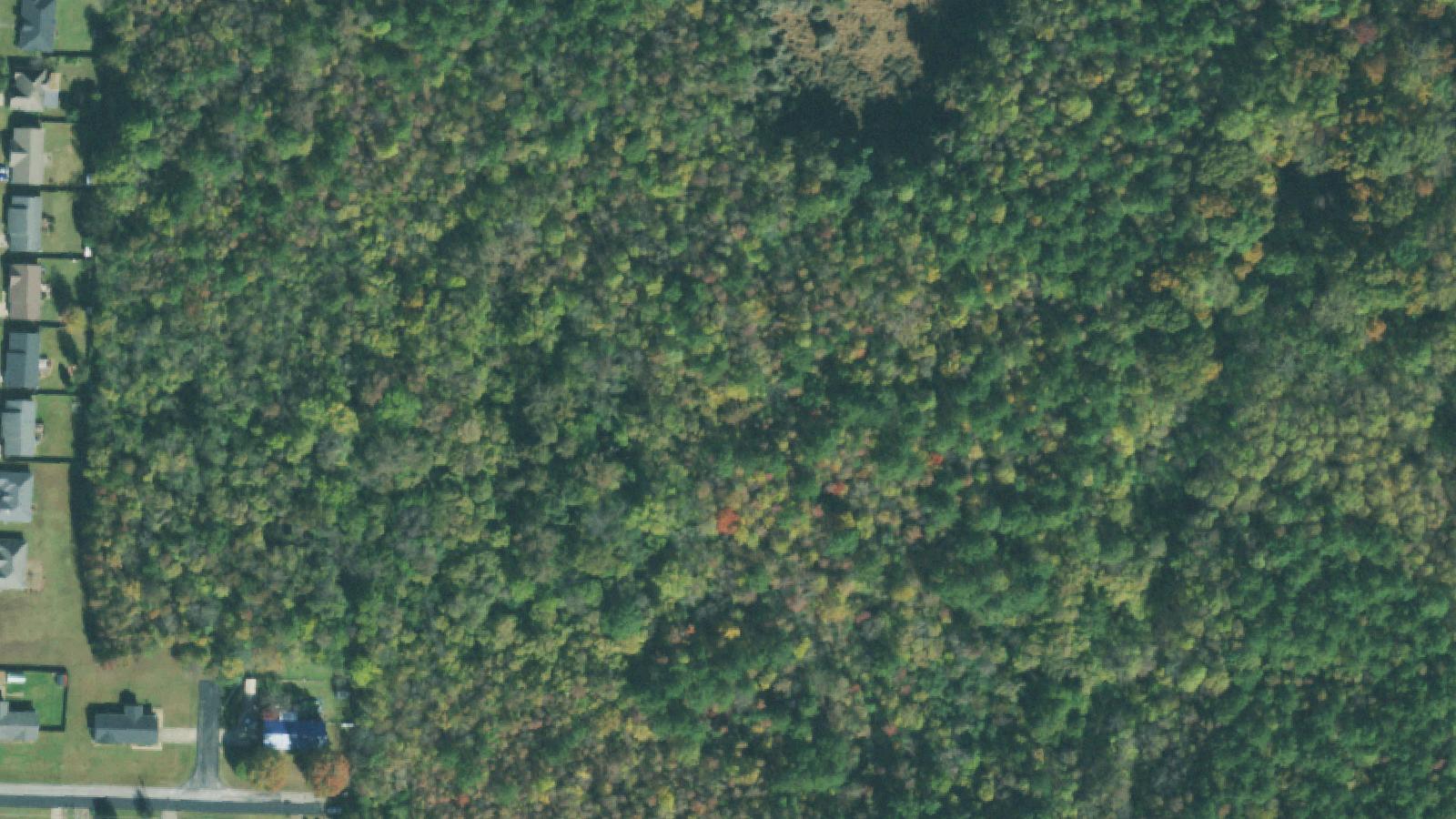 Aerial survey view of Salem Cemetery Battlefield
