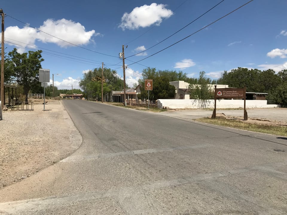 A city road marks the El Camino Real de Tierra Adentro National Historic Trail in San Elizario, TX
A city road marks the El Camino Real de Tierra Adentro National Historic Trail in San Elizario, TX; https://www.nps.gov/nr/travel/el_camino_real_de_tierra_adentro/San_Elizario_Historic_District.html
Ke