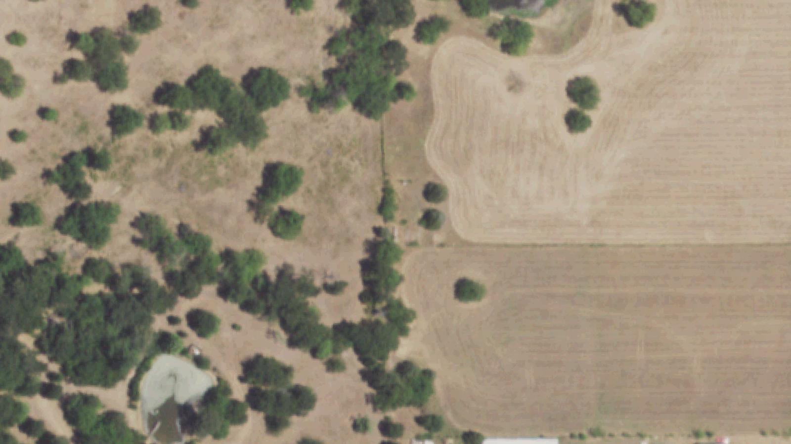 Aerial survey view of Aiguier Cemetery