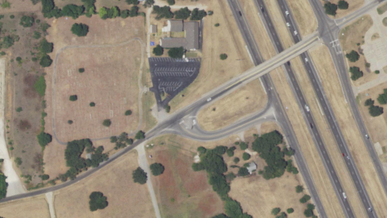 Aerial survey view of Bethesda Road
