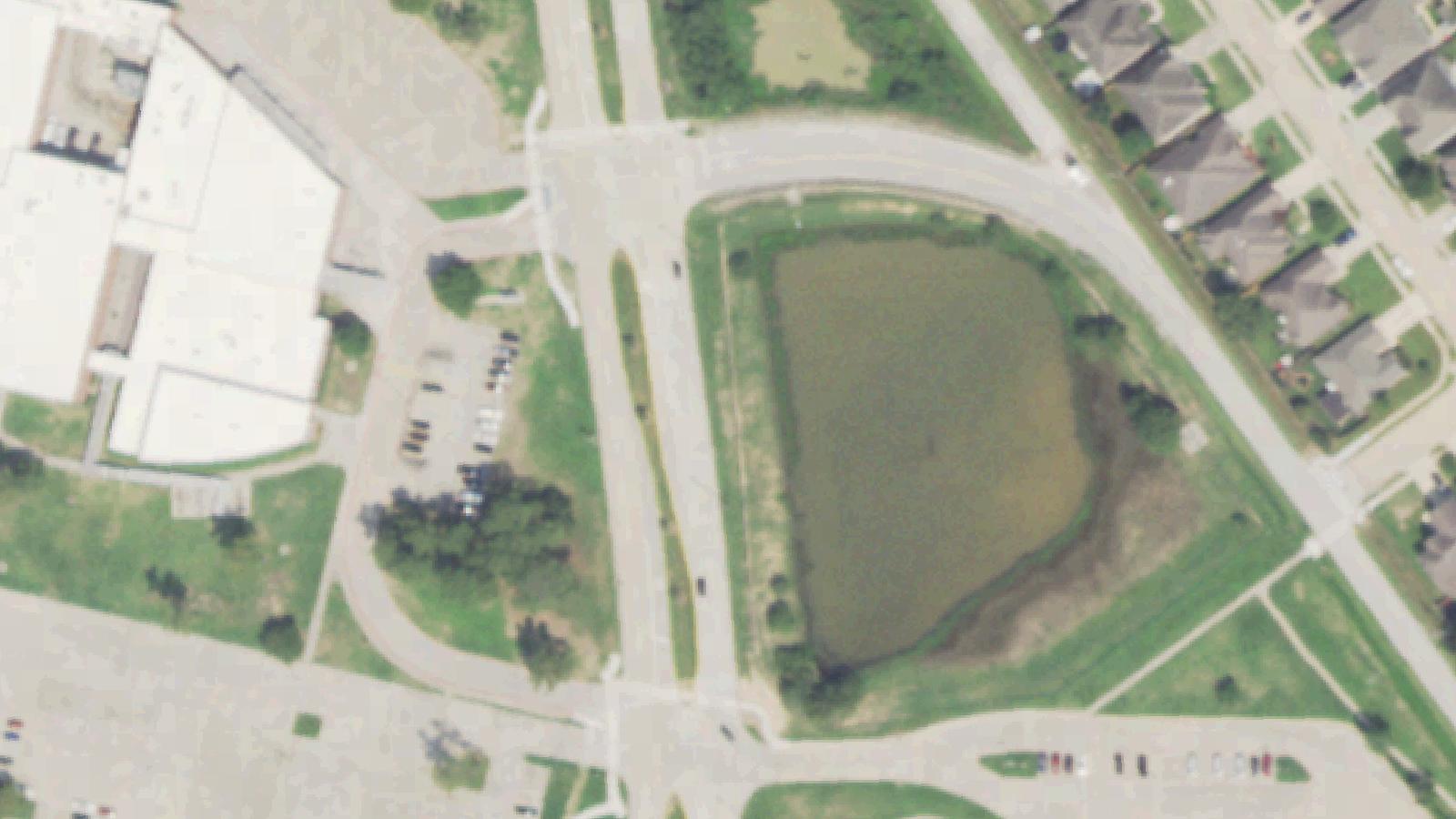 Aerial survey view of Blue Light Cemetery