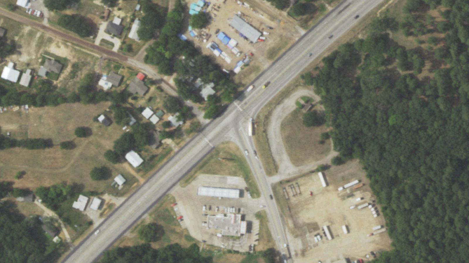 Aerial survey view of Camp Ford Historic Park